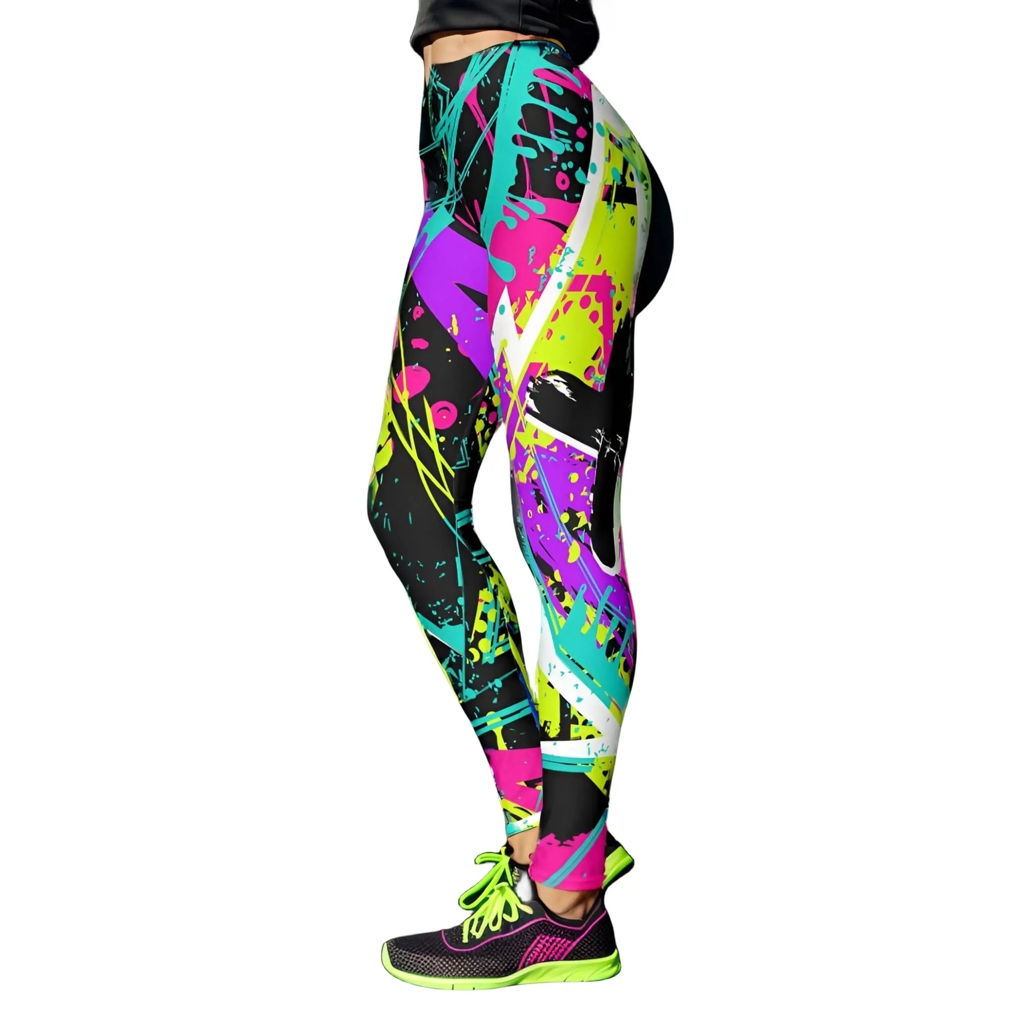 Brizz Womens Graffiti Leggings