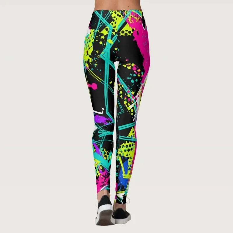 Brizz Womens Graffiti Leggings